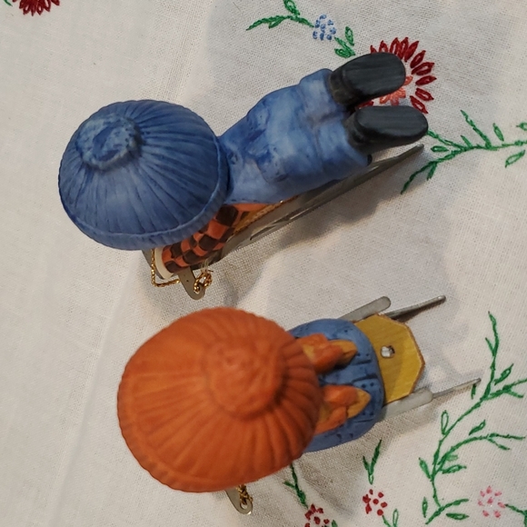 DECOR Enesco Porcelain Adorable 1981 Porcelain 2 Country Cousins Boy & Girl - Picture 14 of 16